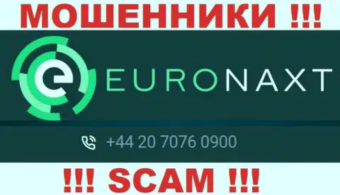 С какого именно номера Вас будут обманывать звонари из конторы EuroNaxt Com неведомо, осторожнее