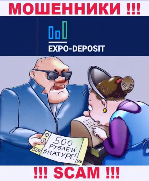 Не стоит верить Expo Depo Com, не вводите еще дополнительно финансовые средства