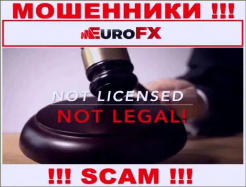 Инфы о лицензии EuroFXTrade на их web-сайте не размещено - это РАЗВОДНЯК !!!