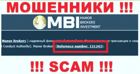 Хотя Manor Brokers Investment и представляют на сайте лицензию, знайте - они все равно МОШЕННИКИ !!!