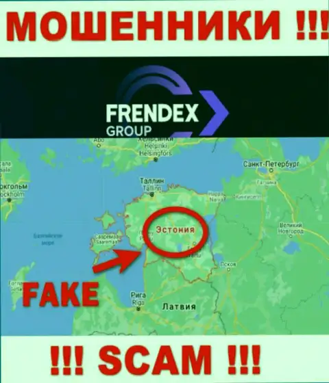 На интернет-ресурсе Френдекс вся информация касательно юрисдикции ложная - однозначно мошенники !