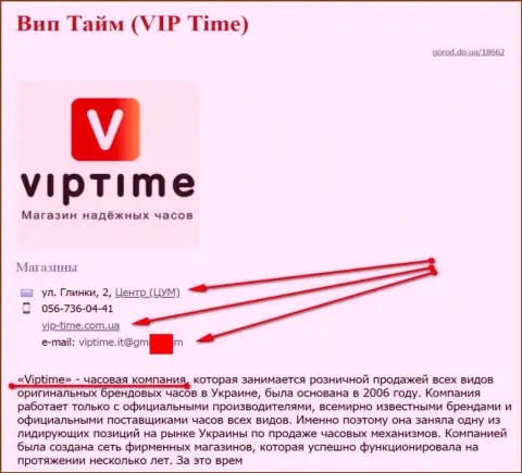 Мошенников представил SEO, который владеет интернет-сервисом вип-тайм ком юа (продают часы)