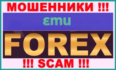 Будьте очень бдительны, вид работы EMU, Forex - это развод !!!