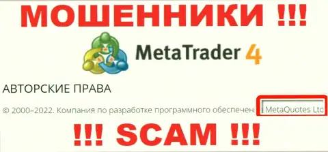 MetaQuotes Ltd - это руководство мошеннической конторы МТ 4