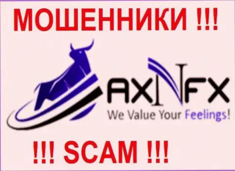 Лого жульнического дилингового центра AXN FX